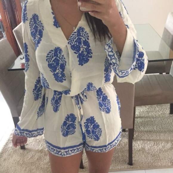 🌸Host Pick🌸 Last 3! Vintage Beach Print Romper - Picture 7 of 8